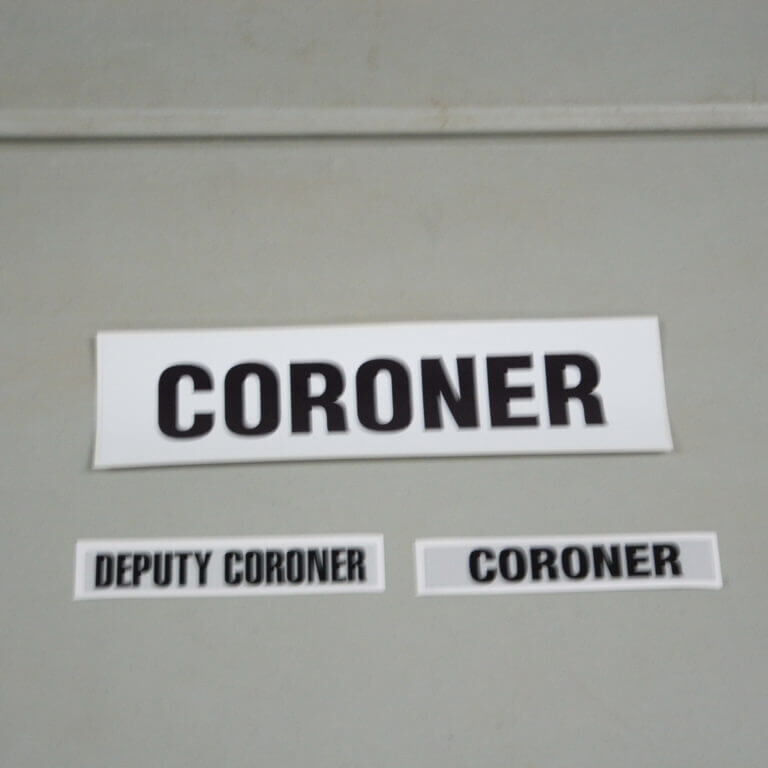 coroner labels