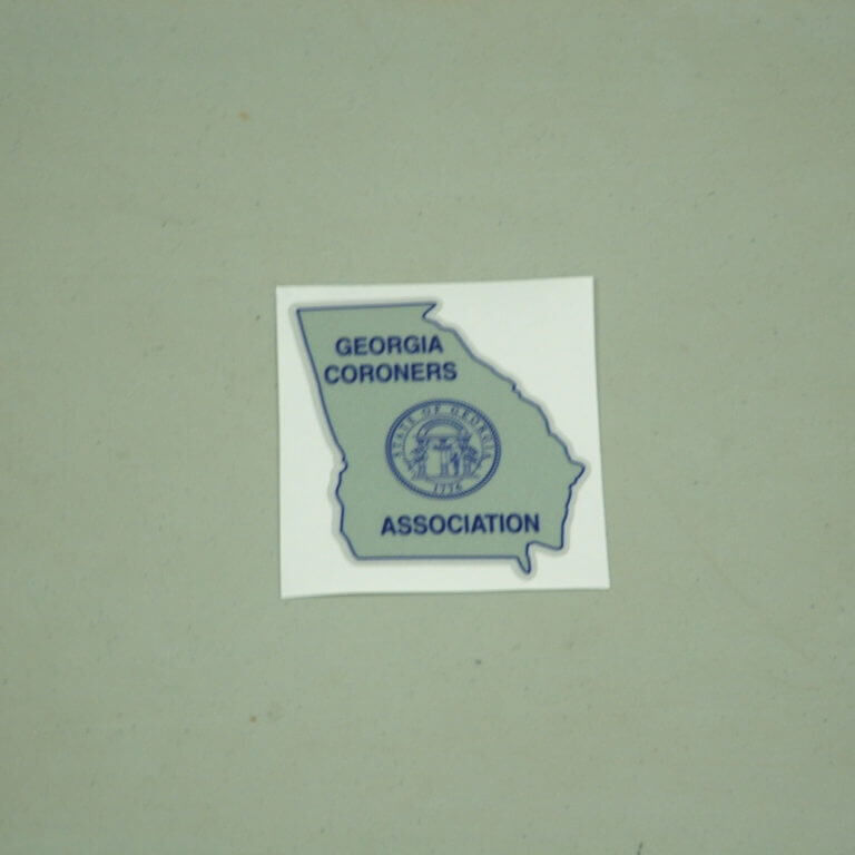 georgia coroners association sticker